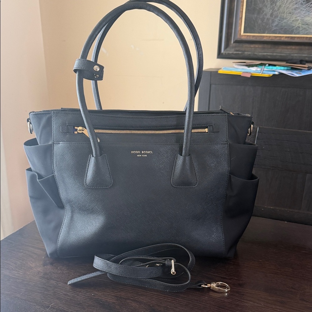 Henri Bendel Black Tote/Diaper Bag